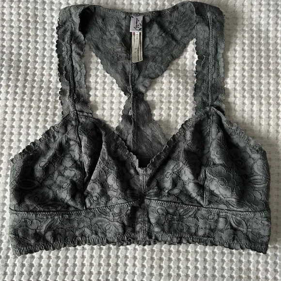 FREE PEOPLE | BRALETTE | DARK GREY | MEDIUM - Picture 3 of 6